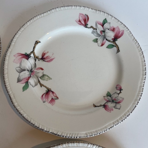 Homer Laughlin Dogwood Liberty Dessert/Bread & Butter Plates Set of 4 - Picture 5 of 15